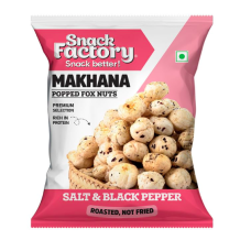 SNACK FACTORY ROASTED MAKHANA SALT & BLACK PEPPER